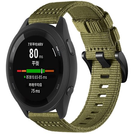 Nylon Klockarmband för Garmin Forerunner 255/265/245 Smartwatch