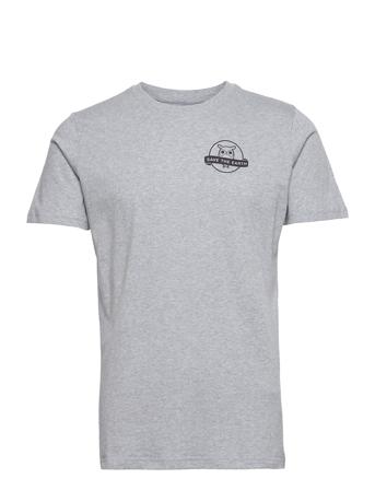Alder Savetheearth Tee - Gots/Vegan Grey Knowledge Cotton Apparel