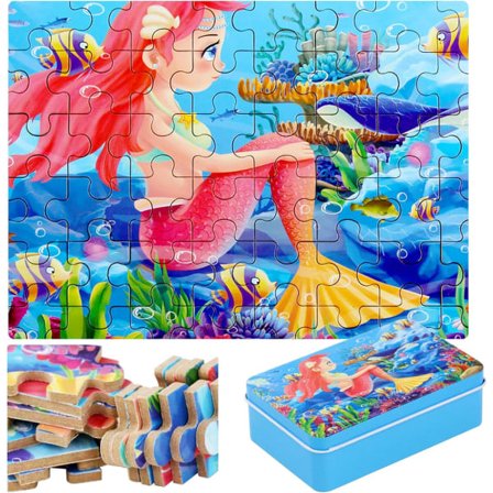 60-bitars träpussel för barn, barnpussel för 4-8 åringar, pussel för flickor och pojkar, pedagogiska kreativa leksaker, presenter till barn ...