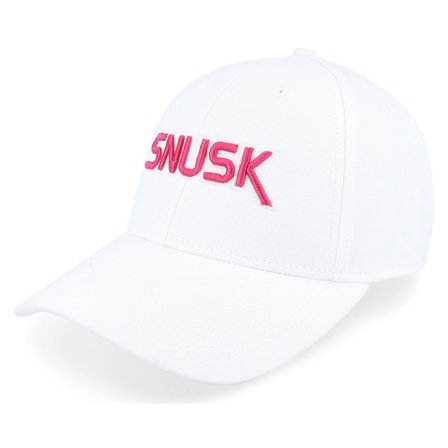Iconic - Snusk 3d Pink Logo White Adjustable Adjustable White Cap - @ Hatstore