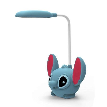Aoger Disney Stitch LED Skrivebordslampe Med Blyantspidser Sammenklappelig Lampe Sød Skrivebordslampe USB Genopladelig Lampe Gave Fra Klassekammerater