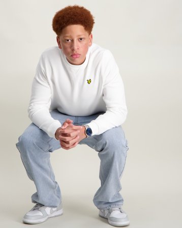 Lyle & Scott Crew Neck Sweatshirt Weiß Pullover Jungen - Kids Brand Store