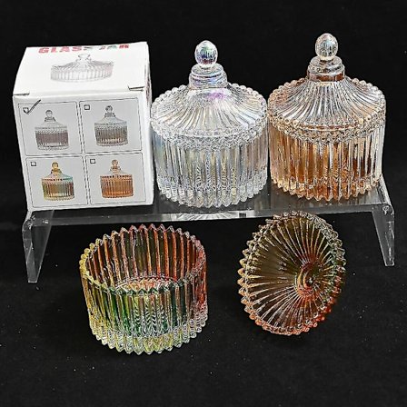 Glas Krystal Neglekop Elektroplet Farve Med Låg Til Rene Neglepenne/Krystal Flydende Neglekunst Værktøj Dappen Skål Skål Manicure Cu