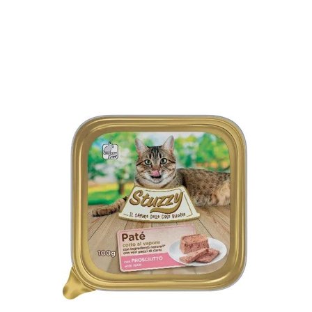Stuzzy Paté Classico con Prosciutto per Gatti Adulti Vaschetta