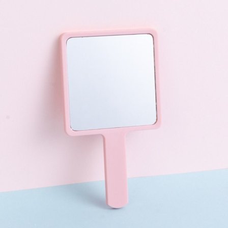 Sminkspegel Fyrkantig sminkspegel ROSA