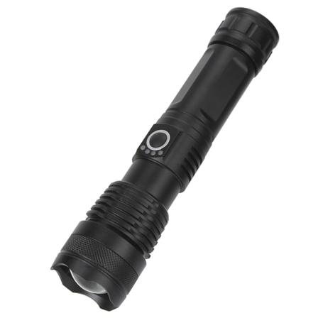 XHP70 LED Teleskopisk Zoom Lommelykt Høy Lysstyrke Lommelykt USB R