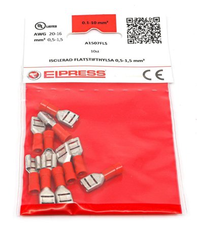 Elpress A1507FLS-CP Flatstifthylsa AWG: 16-20, Installationsmaterial