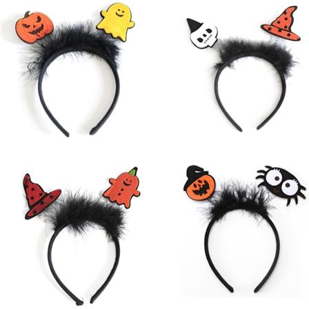 4 kappaletta Halloween-pantoja Noita-panta Hallowee Halloween-asujuhlan koriste Hiukset lapsille ja aikuisille Halloween-asu