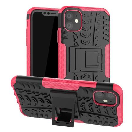 iPhone 11 - Ultimata stöttåliga skalet med stöd - Rosa Pink Rosa