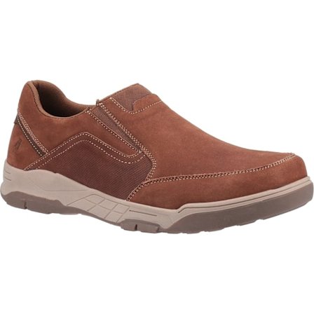 Hush Puppies Fletcher Läderskor för män 8 UK Tan