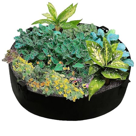 Høyt plantebed, pustende rektangulært stoffbeholder i filt, plantepose, plantepotte for planter, blomster, grønnsaker