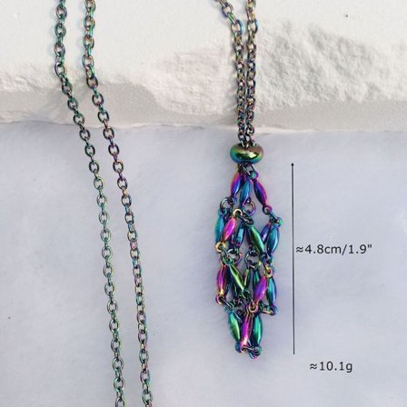 Crystal Holder Cage Halskæde Crystal Net Metal Halskæde S