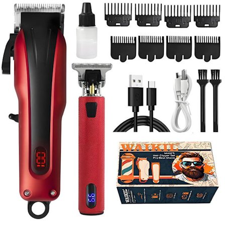 Multifunksjonell hårtrimmer med børsteløs motor, USB-lading, 2-delt sett D21