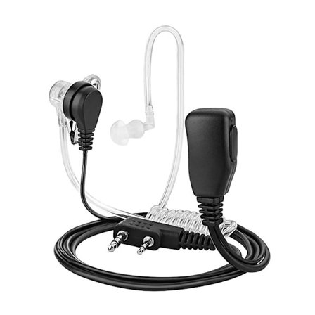 2-pinners Ptt-mikrofon øretelefon headset til Kenwood Tyt Uv5r, Uv5ra, Uv5rb, Uv5rc, Uv5rd