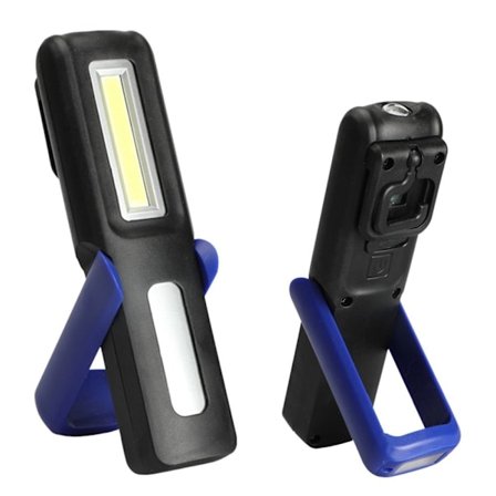 Magnetisk LED-ficklampa BLÅ - high quality