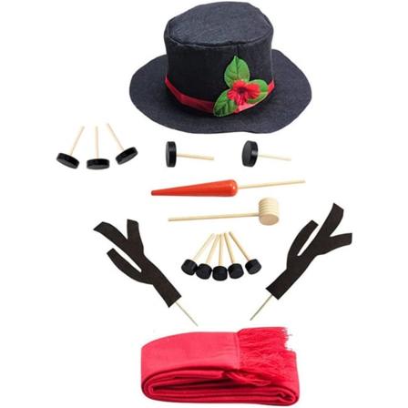 Snögubbe Dekoration Kit Snögubbe Gör Kit Vinterfest Leksaker Juldekoration 16st, Juldekorationer, Juldekoration
