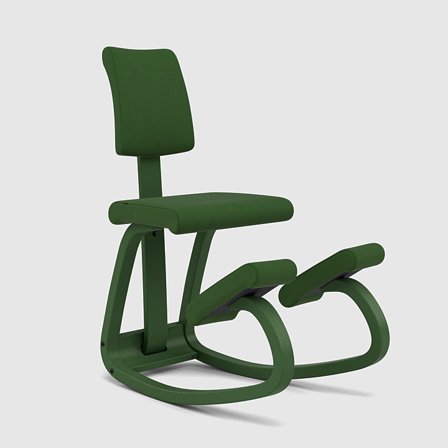 Variable Plus Monochrome, Varier Furniture, Kneeling chair with backrest
