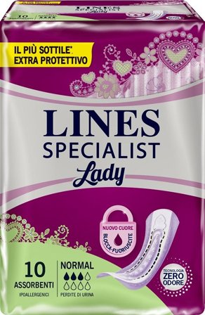 Lines Specialist Lady Assorbenti Incontinenza Normal 10 Pezzi