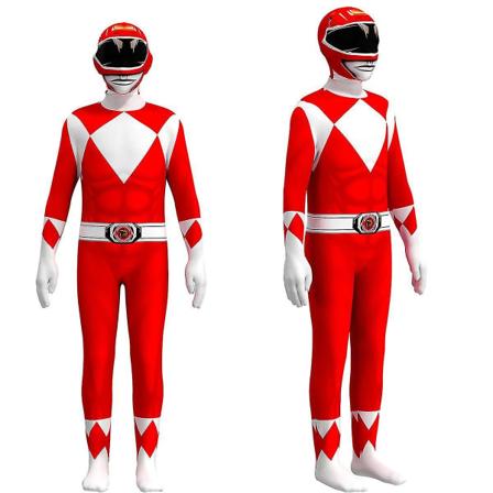 Barn Superhero Power Samurai Sentai Shinkenger Rangers Cosplay Cosplay Jumpsuit Klänning för vuxna Hallowee