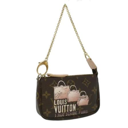Louis Vuitton Vintage, Pre-owned Canvas louis-vuitton-bags Bruin, Dames, Maat:ONE Size