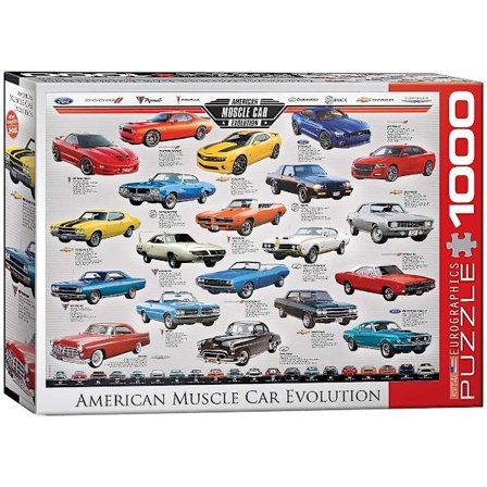 American Muscle Car Evolution Puslespil (1000 brikker) [HK]