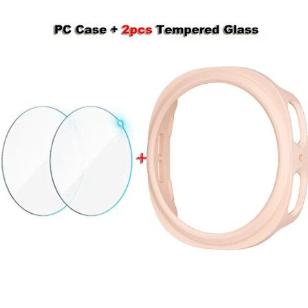 Glas+PC Klockfodral För Samsung Galaxy Watch 8 40mm 44mm 8 Classic 46mm Ihåligt Hårt Skydd För Galaxy Classic 8 Tillbehör