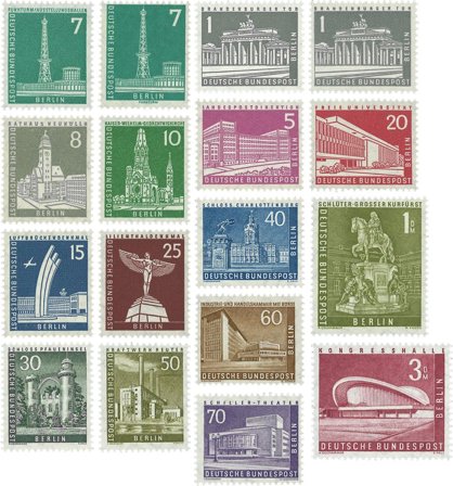 Berlin 1956 - MICHEL 135+140-154 - Postfrisk