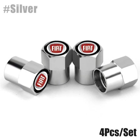 4 stk. bildækventilhætter Auto udvendigt tilbehør til FIAT 500 Grande Stilo Freemont Punto Astra Bravo 500X Ducato Panda