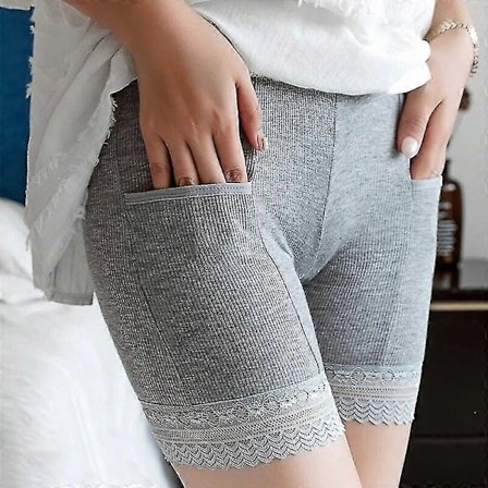 Sømløst Undertøj med Lomme Shorts Dame Sikkerhedsbukser Dame Shorts med Blonde Plus Stor Størrelse Sikkerhedsbukser til Kvinder-Perfet