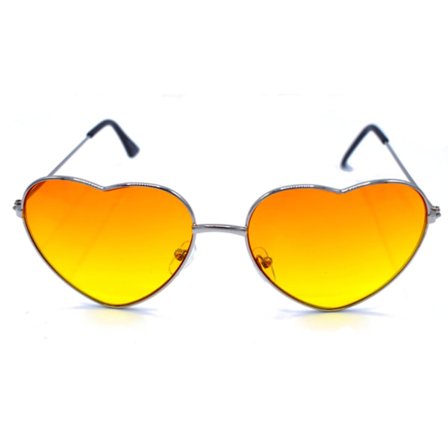 Heart solbriller orange / gul