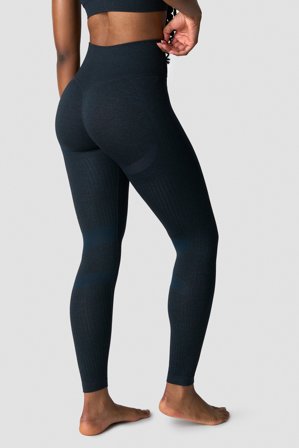 ICANIWILL - Soft Seamless Tights Wmn Navy Melange - Træningstights - Damer - Træningstøj fra ICIW