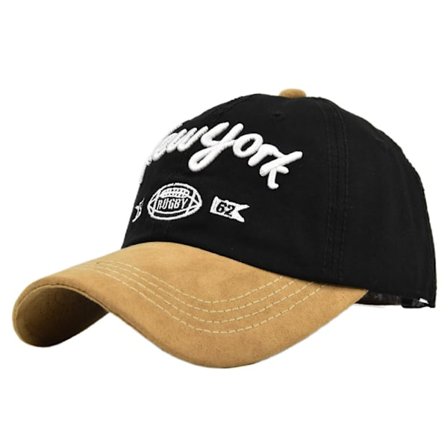 Tredimensionell broderi cap york Broderad cap Bred brätte Toppad cap Kupol solhatt i ett stycke grossist