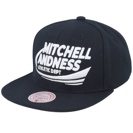 Mitchell & Ness - Černá snapback Kšiltovka - Power Swipe Black Snapback @ Hatstore
