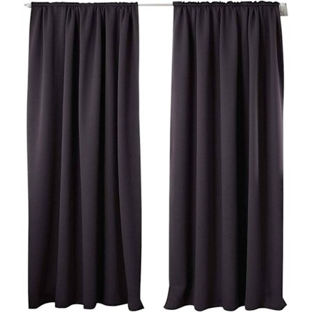 Rootz 2 -bit set mörkare gardiner - blackout -draperier - termiska paneler - energibesparande - 135x225 cm - grå