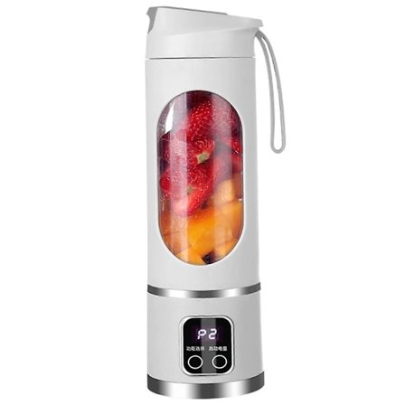 Bærbar Blender / Blender / Smoothie Maker, 450 ml Kop, Lækagesikker Låg, Trådløs & Genopladelig, Knuser Is & Frugt