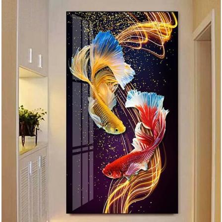 (30x40cm)70x120cm DIY 5D Diamantmaleri Korssting Broderi