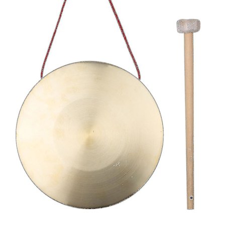 30 cm håndgong cymbaler messing kobber gong kapel opera slagtøjsinstrument med rund spillehammer -gt