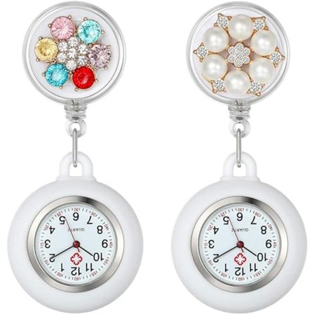 Damklocka med Lapel för Sjuksköterskor, Läkare, Ambulanspersonal - Klämma på och Hänga