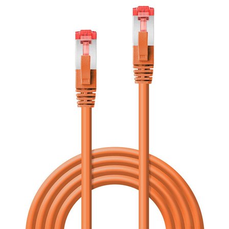 Lindy S/FTP PatchCord Cat6. CU. Orange. 3.0m Factory Sealed
