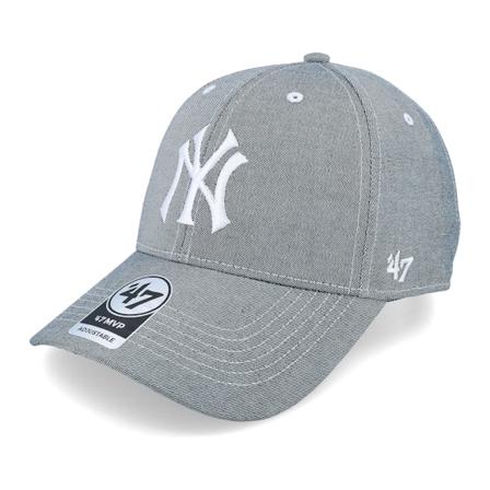 47 Brand - MLB Grå adjustable Caps - New York Yankees Refresh Mvp Undertow Gray Adjustable @ Hatstore