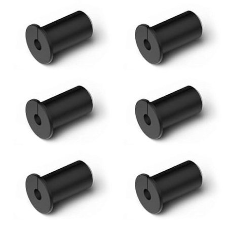 6 stk. væggennemføringer 3/4 tommer vægbøsningsgennemføring til Ethernet-kabel 19 mm diameter hul kabeldirigering