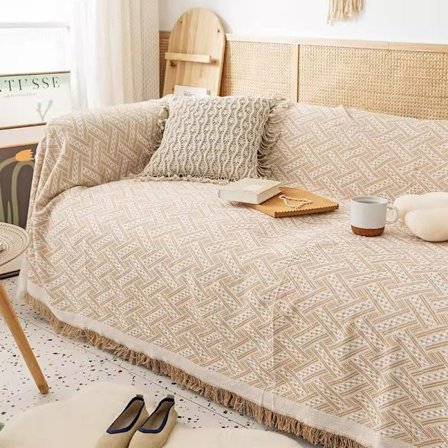 Pastoraalityylinen sohvanpeite, nukkaamaton sohvan suojus