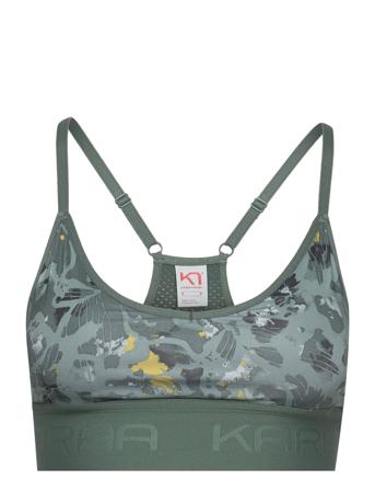 Var Printed Lingerie Bras & Tops Sports Bras - ALL Grønn Kari Traa*Betinget Tilbud