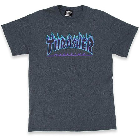 Thrasher Flame T-skjorte for menn - voksen, 3xl
