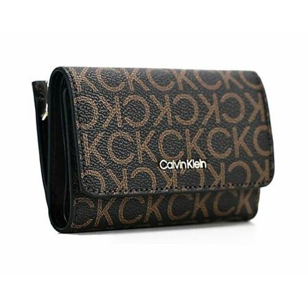 Calvin Klein Wallets Cardholders Brun, Dame Punge og Kortholder, Størrelse: ONE Size