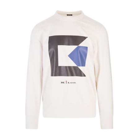 Kiton Sweatshirts vit, Herr, Herr, Storlek: M