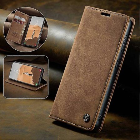 CASEME 013 Serie til Samsung Galaxy S22 5G PU Læder Wallet Telefon Cover Stativ Magnetisk Absorption C (FMY)