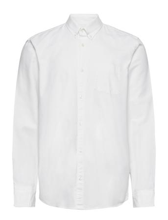 Classic Oxford Shirt In Standard Fit With In-Conversion Skjorta Casual Vit GAP