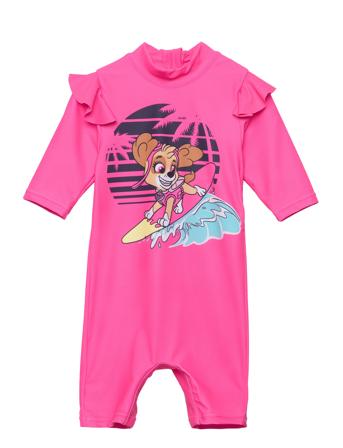 Nmfmiri Pawpatrol 3/4 Uv Suit Cplg Swimwear UV Clothing UV Suits Rosa Name It*Betinget Tilbud