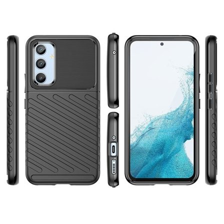 Thunder Case-etui for Samsung Galaxy A54 5G pansrede deksel i silikon blå